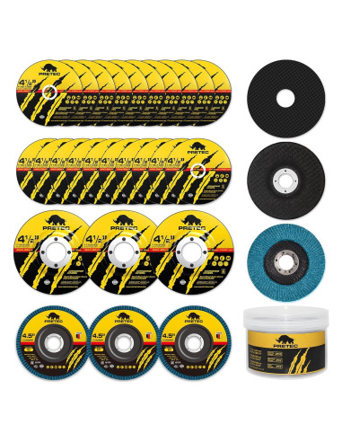26 Paquetes Discos de Corte y Esmeril 4.5" PRETEC