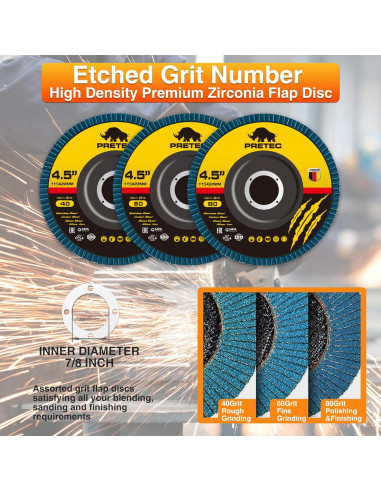 26 Paquetes Discos de Corte y Esmeril 4.5" PRETEC