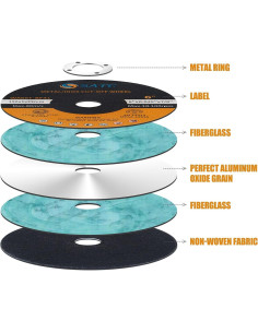 Ruedas de Corte S SATC 15,24 cm 25 PCS para Metal 2