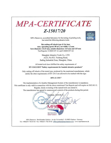 Ruedas de Corte S SATC 15,24 cm 25 PCS para Metal