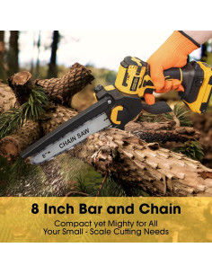 Mini Motosierra IEBUDA 20V 8" Batería No Incluida 2