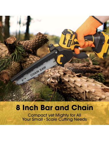 Mini Motosierra IEBUDA 20V 8" Batería No Incluida