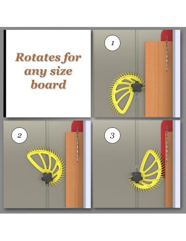 Tabla de Plumas Hedgehog para Sierra de Banco 20.32 cm Amarillo