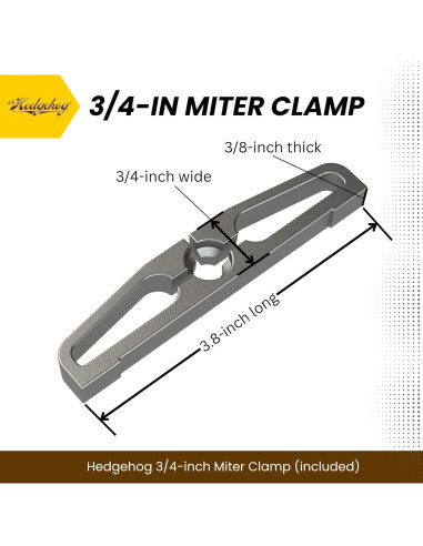 Tabla de Plumas Hedgehog para Sierra de Banco 20.32 cm Amarillo