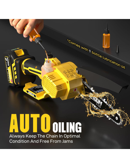 Motosierra Inalámbrica IMOUMLIVE 6" 700W 3.0Ah Poda Rápida