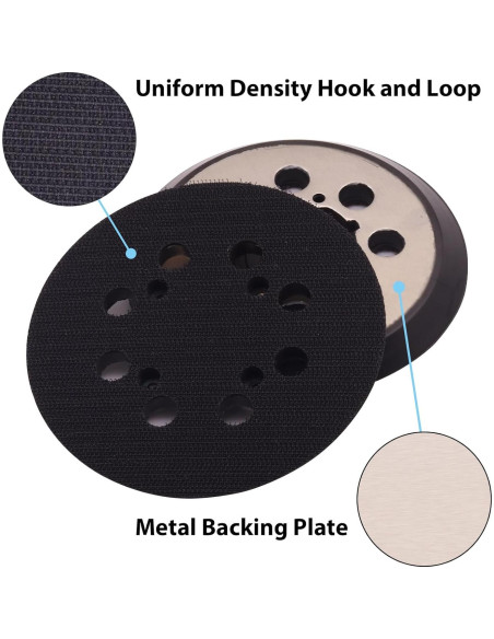 Almohadillas de Lijadora DeWalt 5" (12,7 cm) Paquete de 3