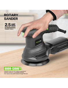 Lijadora Orbital GALAX PRO 300W 6 Velocidades 12.45cm 2