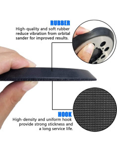 Pad de Lijado Toromp 12.7cm 8 Agujeros para Lijadora Orbital 2