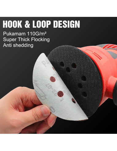 170 Piezas Discos de Lijado 5" Pukamam Granos Variados