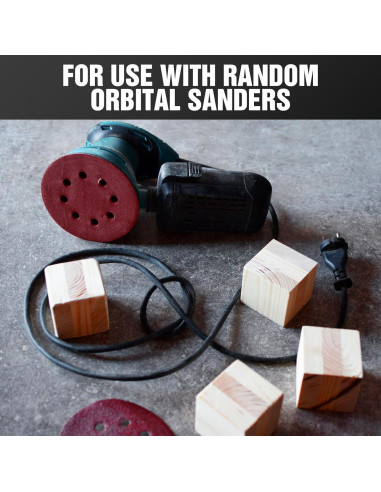 170 Piezas Discos de Lijado 5" Pukamam Granos Variados