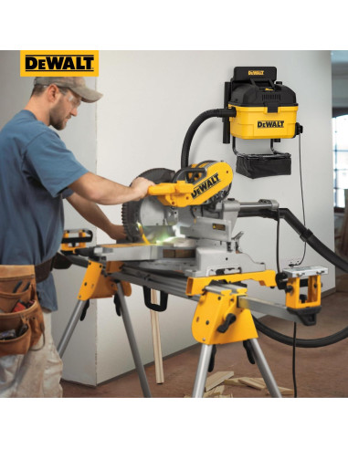 Aspiradora Húmeda Seca DEWALT DXV06G 6 Galones 5 HP Montada en Pared