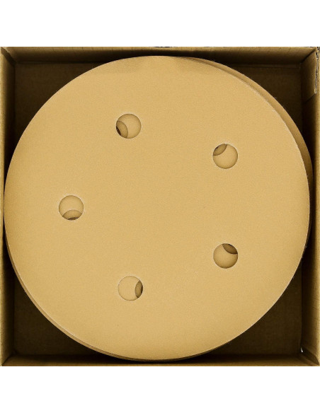 Discos de Lijado Dura-Gold 320 Grano 5" Caja de 50