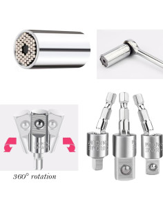 Juego de Brocas Flexibles YENJO 26 Piezas Adaptadores 2