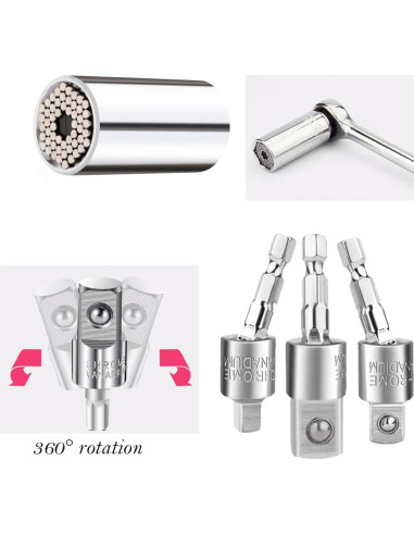 Juego de Brocas Flexibles YENJO 26 Piezas Adaptadores