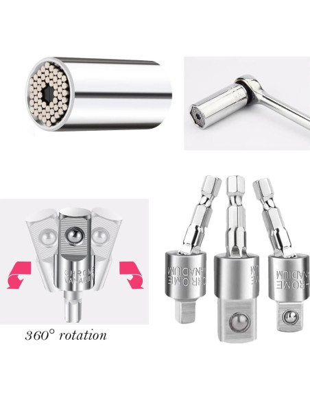 Juego de Brocas Flexibles YENJO 26 Piezas Adaptadores