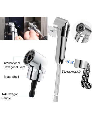 Juego de Brocas Flexibles YENJO 26 Piezas Adaptadores