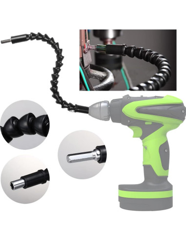 Juego de Brocas Flexibles YENJO 26 Piezas Adaptadores