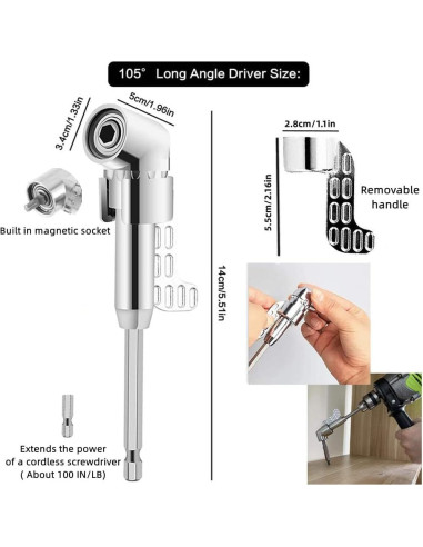 Juego de Accesorios para Taladro Grednfhat 4 en 1