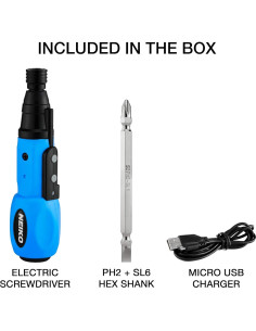 Destornillador Eléctrico Inalámbrico NEIKO 10577A 3.6V 2