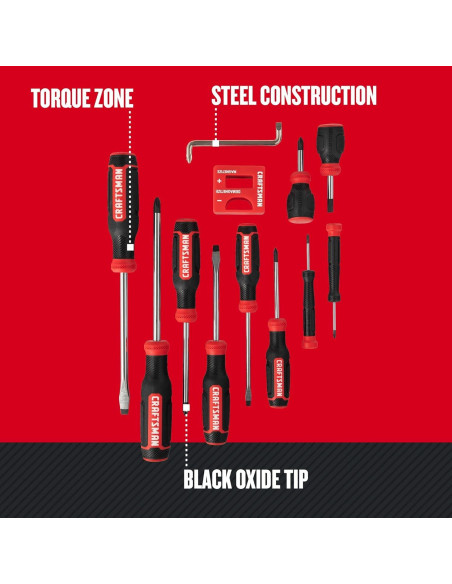 Juego de Destornilladores CRAFTSMAN 12 Piezas Bi-Material