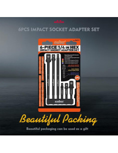 Adaptadores de Enchufe de Impacto HORUSDY 6 Piezas 3 y 6" 2