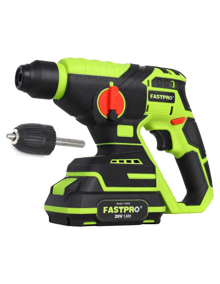 Taladro Rotativo Sin Cable FASTPRO 20V 1.68kg 2 Modos