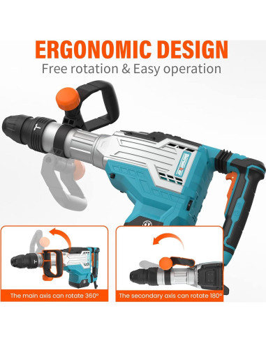 Martillo Demoledor Eléctrico Berserker 1700W SDS-Max 11.34kg