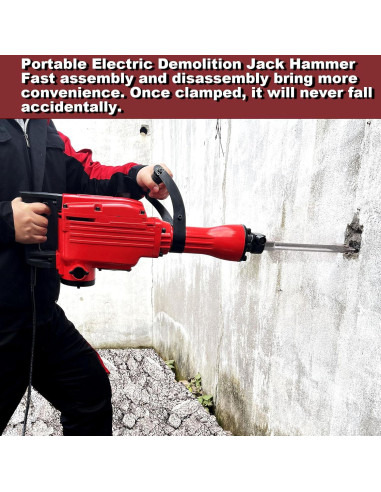 Martillo Demoledor Eléctrico JACKCHEN JC-65 2200W 13.61kg