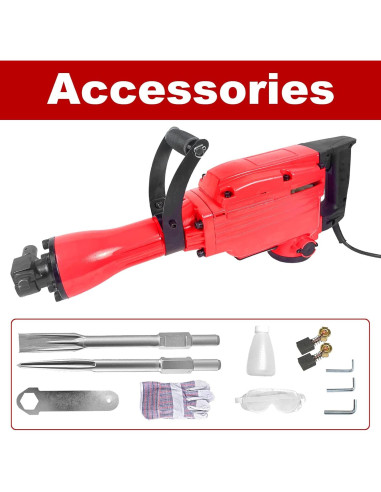 Martillo Demoledor Eléctrico JACKCHEN JC-65 2200W 13.61kg