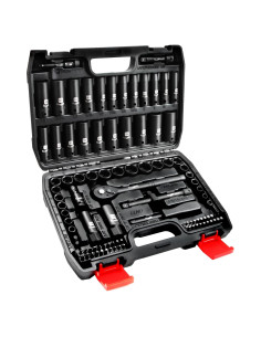 Juego de Enchufes de Impacto 3/8 LLNEDL 95 Piezas Métrico y SAE