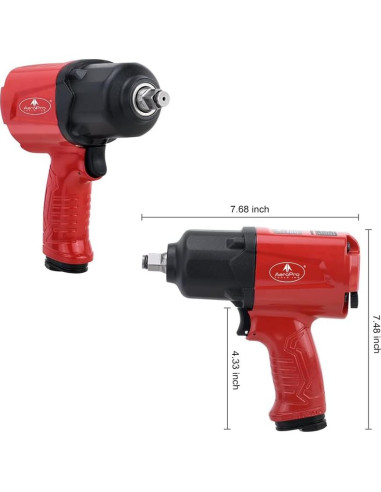 Llave de Impacto Neumática AEROPRO A398 1/2" 1000 Nm