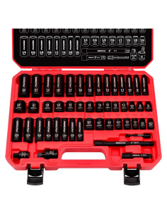 Juego de 49 Piezas Enchufes Impacto SEDY 3/8" Métrico y SAE
