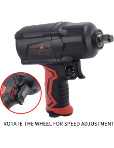 Llave de Impacto Neumática AEROPRO A301 1/2" 1200 Nm 7000 RPM 2