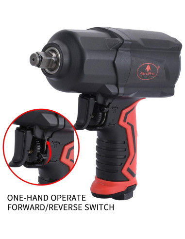 Llave de Impacto Neumática AEROPRO A301 1/2" 1200 Nm 7000 RPM