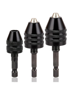 Adaptador Chuck Sin Llave Resze 3 Piezas 0.3-8mm