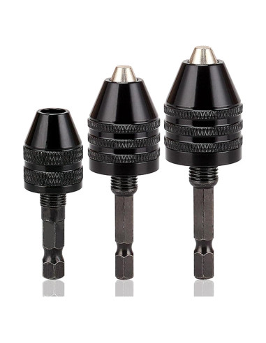 Adaptador Chuck Sin Llave Resze 3 Piezas 0.3-8mm