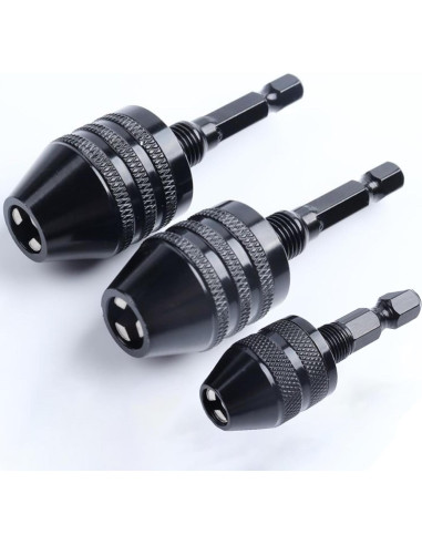 Adaptador Chuck Sin Llave Resze 3 Piezas 0.3-8mm