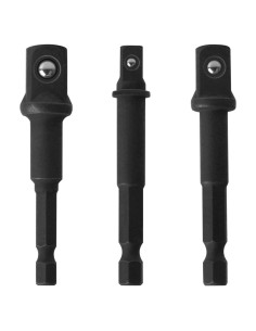 Adaptadores DeWalt DW2541IR 3 piezas 1/4, 3/8 y 1/2 pulgadas