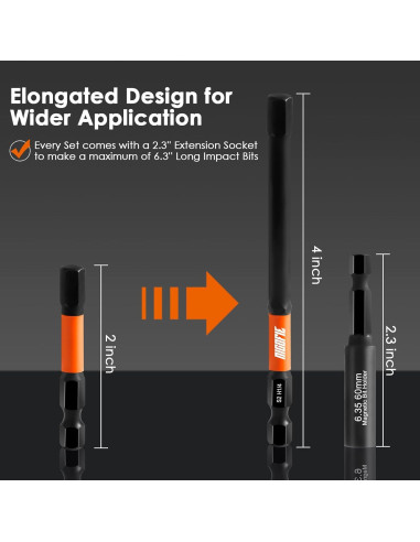 Juego de Brocas Allen 20pcs Nicofie Metrico y SAE 10cm