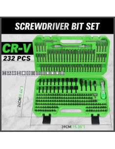 Juego de Puntas de Destornillador SWANLAKE 232PCS Acero CR-V 2