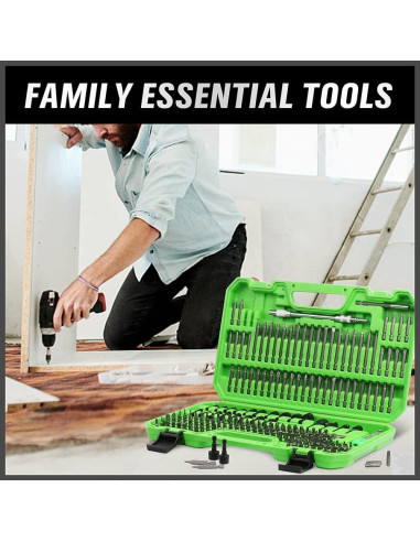 Juego de Puntas de Destornillador SWANLAKE 232PCS Acero CR-V