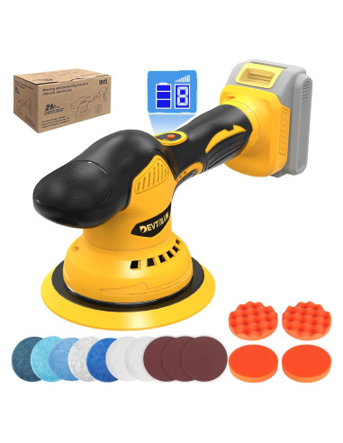 Pulidora Inalámbrica Dewalt 20V 6" Sin Batería - 14 Accesorios