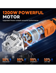 Pulidor Alloyman 1200W 7 velocidades 22.86cm 2