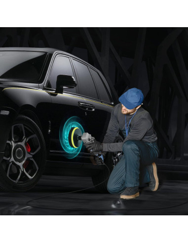 Pulidor RAYBAO 1200W Rotativo 6/7" Velocidad 1600-3500RPM