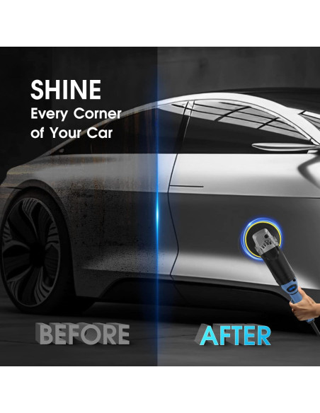 Pulidor RAYBAO 1200W Rotativo 6/7" Velocidad 1600-3500RPM