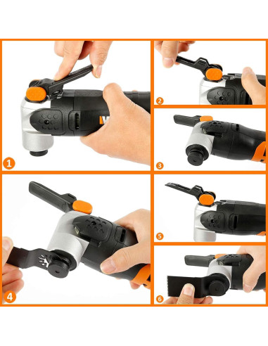 100 Cuchillas de Sierra Oscilante Kyoffiie para Madera y Plástico