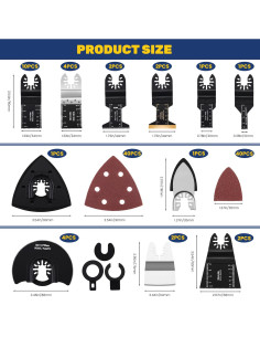 115PCS Hojas de sierra oscilante TuhooMall para madera y metal 2