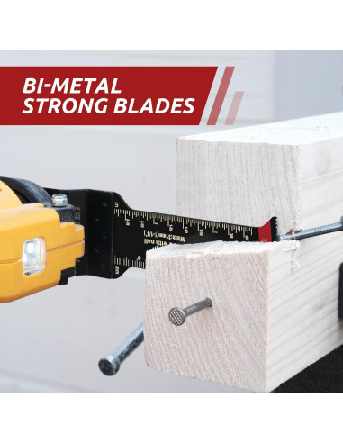 30 Cuchillas Bi-Metal AMZWEI para Multiherramienta 3 Tipos