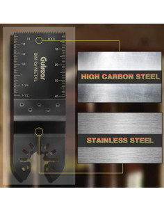 15PCS Kit Cuchillas Oscilantes Gulrear para Madera y Metal 2