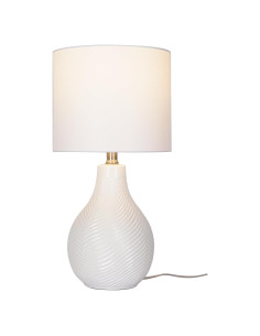 Lámpara de Mesa Catalina Lighting 24293-000 Cerámica Blanca